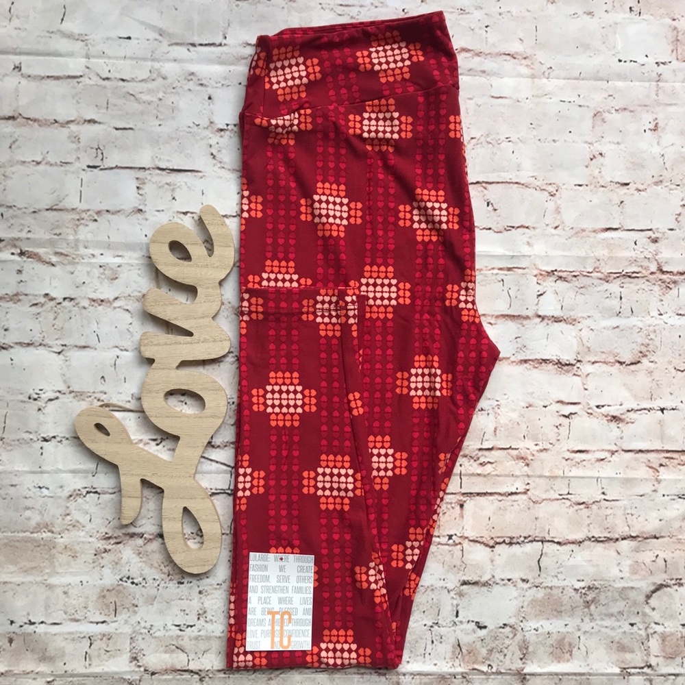 ❤️2 for $16❤️LuLaRoe Valentines Leggings Hearts TC